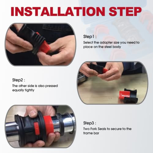 14 Pcs/Set Universal Motorcycle Fork Seal Driver Kit - 35/36, 40/41, 42/43, 45/46, 47/48, 49/50mm, Removal Installer Tool