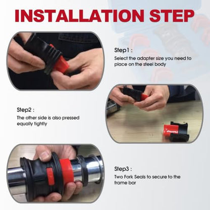 14 Pcs/Set Universal Motorcycle Fork Seal Driver Kit - 35/36, 40/41, 42/43, 45/46, 47/48, 49/50mm, Removal Installer Tool
