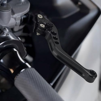 7/8" 22mm Motorcycle Brake Lever Clutch Master Cylinder Lever Set - color: Black