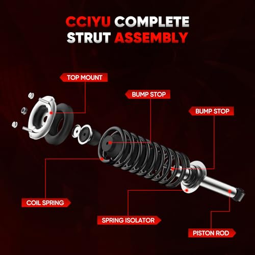 CCIYU Rear Complete Strut Spring Assembly for Nissan Sentra 02-06
