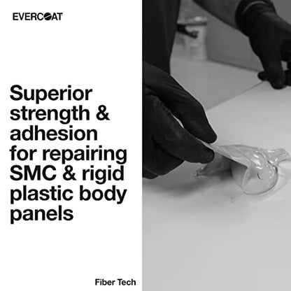 Evercoat Fiber Tech Reinforced Repair Compound for Galvanized Steel, Aluminum, and More - 64 Fl Oz