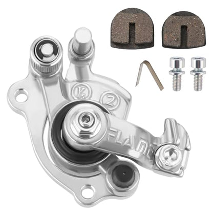 KAMIER Front Rear Disc Brake Caliper Pads Assembly Replacement for Razor MX650 MX500 SX500 Mcgrath RSF650 Dirt Rocket Bike 4 Wheeler ATV Dirt Quad 500 Kids Electric Off Road Dirt Bike Motorcycle Parts - color: Silver