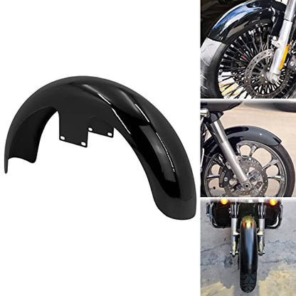 19-Inch Front Fender Fit for Harley Touring 1996-2023 - size: For 19" 120 R19 Gloss Black