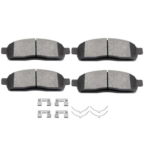 SCITOO Semi-Metal Brake Pads, 4pcs Front Brake Pads Brakes Kits - size: Front D1083 [4PCS]