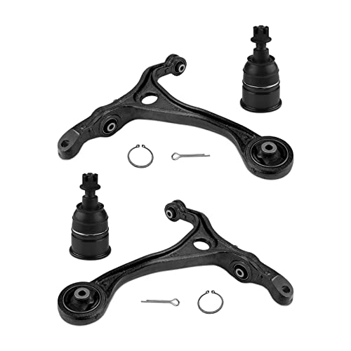 KAX Front Lower Control Arm with Ball Joint for 𝐇𝐨𝐧𝐝𝐚 𝐀𝐜𝐜𝐨𝐫𝐝 2003-2007 4pcs, for Acura TSX 2004-2008, 2 Lower Control Arms, 2 Ball Joints, High-Strength Steel K640289 K640290 K80228 - size: Honda Accord 2003-2007