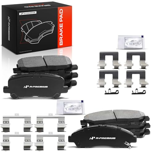 A-Premium Front and Rear Ceramic Brake Pads Compatible with Honda & Acura - style: Front and Rear - P1280+P1281