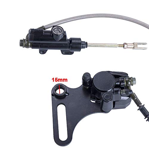15mm Rear Brake Assembly Master Cylinder Caliper Replacement Compatible with Coolster SDG SSR 107 110 125 I BK12