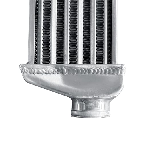 Universal Intercooler 16.5''x7''x2.7" Front Mount Intercooler 2.2'' Inlet and Outlet Aluminum Turbo Intercooler Direct Replacement for Any Turbo Charger system - size: 16.5''x7''x2.7" 2.2''