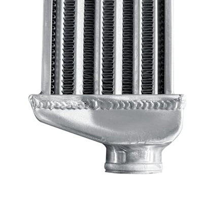 Universal Intercooler 16.5''x7''x2.7" Front Mount Intercooler 2.2'' Inlet and Outlet Aluminum Turbo Intercooler Direct Replacement for Any Turbo Charger system - size: 16.5''x7''x2.7" 2.2''