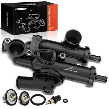 A-Premium Engine Coolant Thermostat Housing Assembly W/Sensor 68003582AB