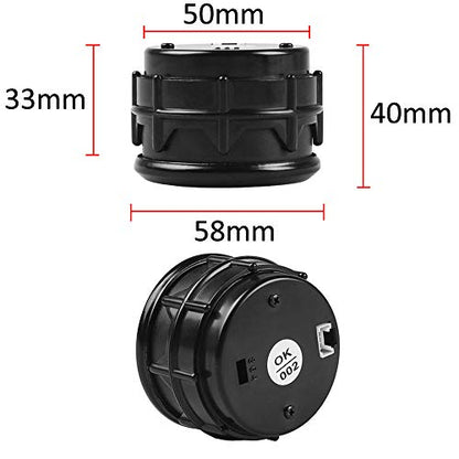 ESUPPORT Car 2" 52mm Digital Oil Temp Gauge Temperature Meter Fahrenheit - color: Oil Temp F Gauge