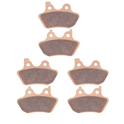 AHL Front & Rear Brake Pads Set for Touring FLHTCU-I Electra Glide Ultra Classic 2000-2007 (Sintered copper-based) - size: Sintered copper-based