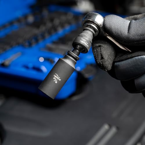 Stark USA Elite 53PCS 1/4" DR Master Impact Socket Wrench Set, Universal Socket Adapter SAE (3/16" - 9/16") & MM (4 to 15) - style: 53pcs SAE/Metric Impact Socket Set