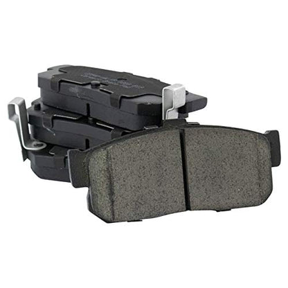 TRQ Front and Rear Brake Pad and Rotor Set Ceramic Vented Solid Rotors - style: BKA11209