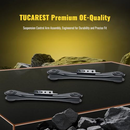 TUCAREST 2Pcs K620246 (Pair) Left Right Rear Upper Control Arm Assembly Compatible With 93-98 Je-ep Grand Cherokee, 97-06 Wrangler TJ Driver Passenger Side Suspension - size: K620246 (97-06 Wrangler,Rear Upper)