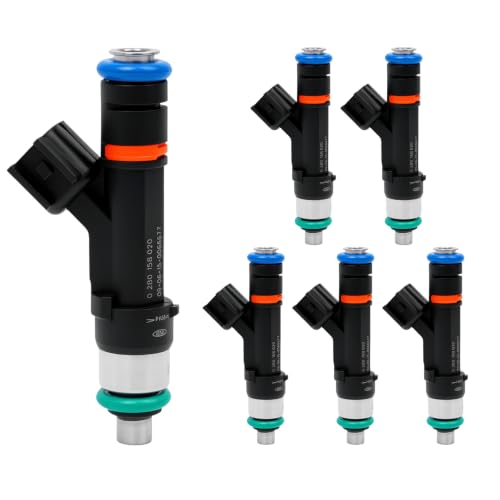 53032701AA Fuel Injector Set of 6 Compatible with 2007-2011 Dodge 3.7L - color: RP-FI04701