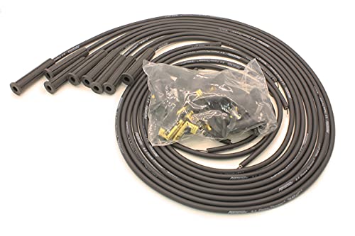 PerTronix 808280 Flame-Thrower Black 8mm Universal 180 Degree Spark Plug Wire for 8 Cylinder - color: Black