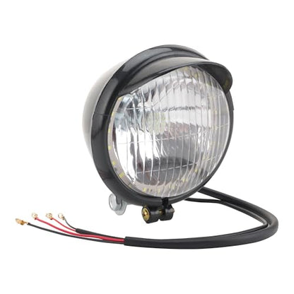 GOOFIT Universal 12V Motorcycle Headlight Front Light Indicator Tail Light With Integrated Turn Signals Backup Light Lamp Bulb for Scooter ATV Bike