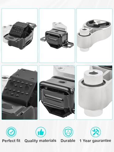 Engine Motor Mount and Trans for Fortwo 1.0L, A70016, A70017, A70015 - size: 1322200048-10017