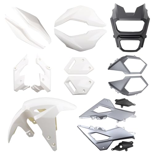 Mokuo Motorcycle Fairing Kits Compatible with Honda Grom MSX 125 2017-2020,White Color - style: White
