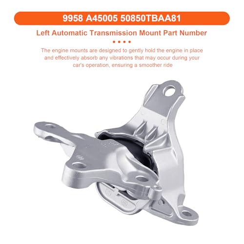 Engine Motor Mount Compatible with Honda Ciciv 2016-2021 L4 2.0L,Replacement for A45004 A45005 A45006 - size: 16-21 Honda Ciciv L4 2.0L
