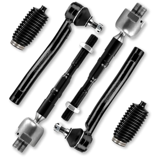 6PCS Front Inner Outer Tie Rod End Link Compatible with for Ford Edge 07-14 2007 2008 2009 2010 2011 2012 2013 2014, for Lincoln MKX 2007-2015#OE EV800576 ES800473 ES800474 - size: 6Pcs Tie Rod End Link