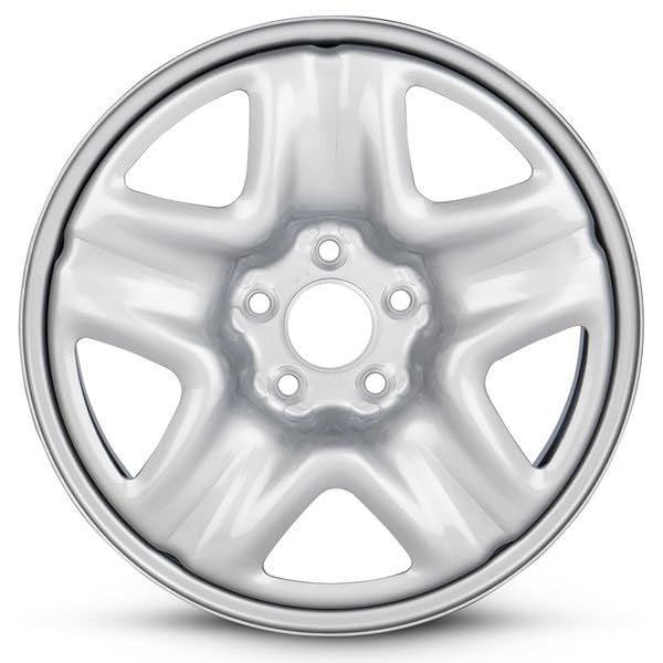 17x6.5 in Steel Wheel Rim 5 Lug 114.3mm 50mm Offset 64.1mm CB| Powder-Coated Silver finish Fits 2013-2015 Honda Accord | New OEM Replacement | 42700SWA305 - size: 17x6.5 in - Wheel