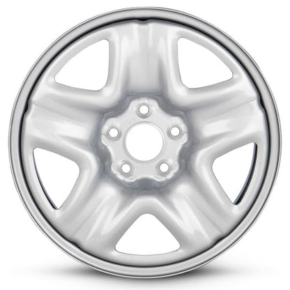 17x6.5 in Steel Wheel Rim 5 Lug 114.3mm 50mm Offset 64.1mm CB| Powder-Coated Silver finish Fits 2013-2015 Honda Accord | New OEM Replacement | 42700SWA305 - size: 17x6.5 in - Wheel