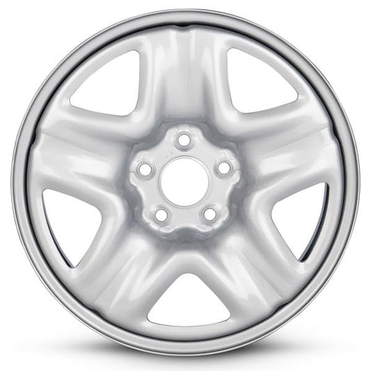 17x6.5 in Steel Wheel Rim 5 Lug 114.3mm 50mm Offset 64.1mm CB| Powder-Coated Silver finish Fits 2013-2015 Honda Accord | New OEM Replacement | 42700SWA305 - size: 17x6.5 in - Wheel
