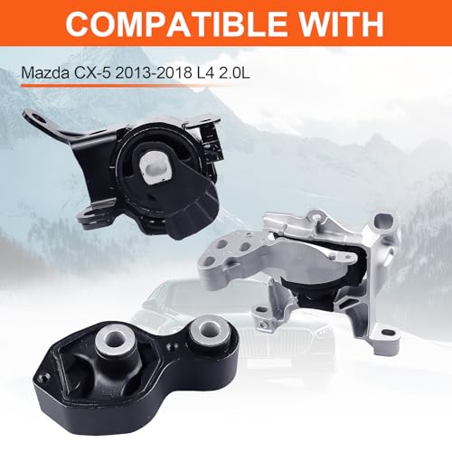 Engine Motor Mount Compatible with Mazda CX-5 2013-2018 L4 2.0L,Replacement for A4433 A4438 A4445