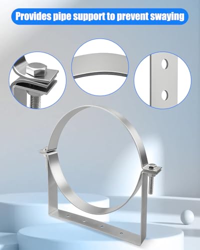 10 Inch Pipe Hanger Chimney Support Bracket - size: Diameter: 10 Inches