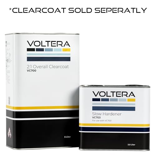 VOLTERA VC701, VC702, VC703 Hardeners for VC700 2:1 Overall Clearcoat | Fast, Normal & Slow Activators for Automotive Refinishing | High-Gloss Finish (2.5 Liters Normal)