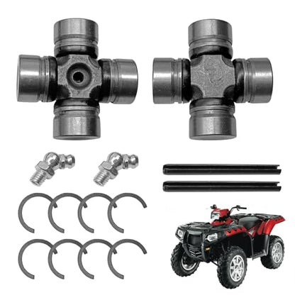 Pleoos Front Prop Shaft U-Joint Front Driveshaft Compatible with Polaris RZR Ranger Sportsman General 1000 800 900 700 570 500 OEM# 2202015 3235616 2203703 3260104 3235500