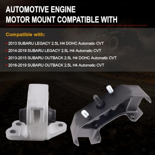 Motor Mount Kit for 2013-2019 Legacy Outback 2.5L - size: A6743 A6745