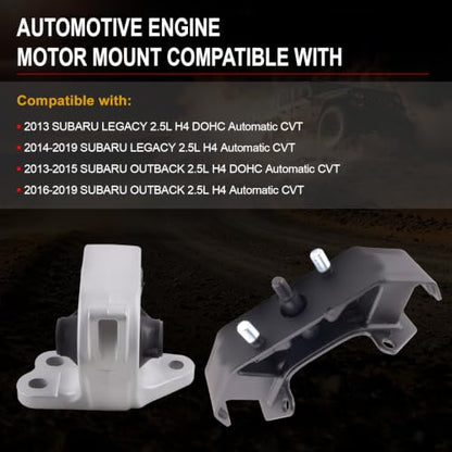 Motor Mount Kit for 2013-2019 Legacy Outback 2.5L - size: A6743 A6745