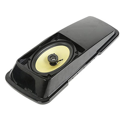 XMT-MOTO Saddlebags Lid with 6"x 9" Speakers Fit for Harley Touring - style: Black Single 6x9 Speaker Saddlebag Lids (93-13)