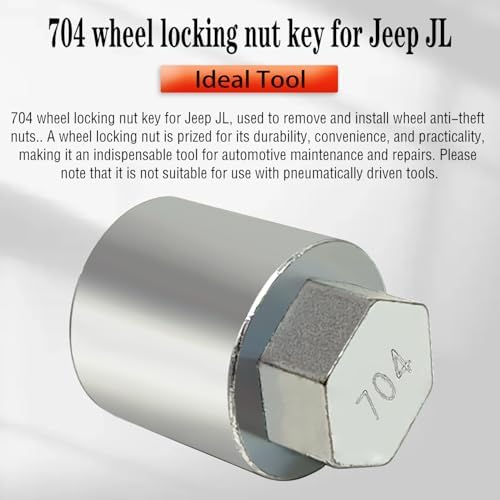 JL 704 for 27mm Nuts, Wheel Locking Nut Key for Jeep (JL) Dodge - size: 704