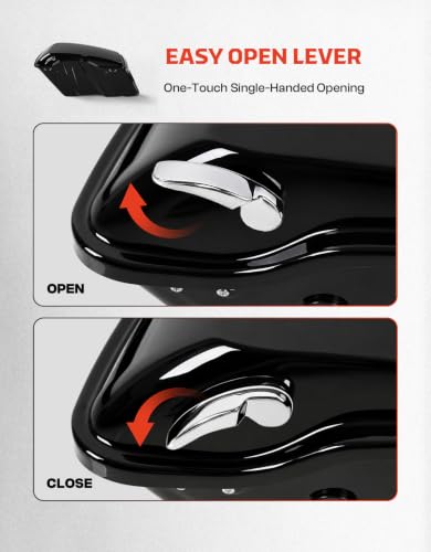 TCMT Hard Saddlebags & Liners Carpet Fit For Harley 2014-2024 - color: Chrome Latches, size: Standard