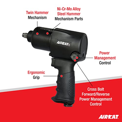 AIRCAT 1431 1/2" Impact Wrench - style: Standard Anvil