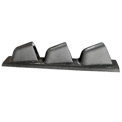 Universal Black 2" 52mm Triple 3 Hole Pillar Gauge Pod Holder - size: LONG CARBON