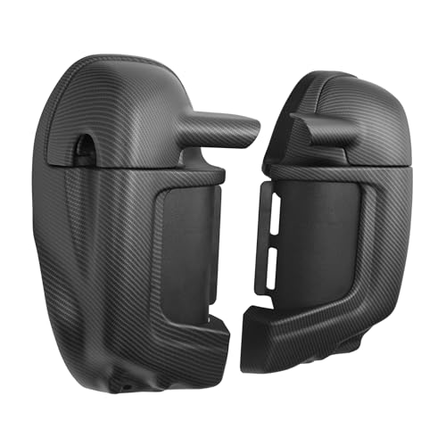 TCT-MOTORPARTS Lower Vented Fairing Glove Box Fit For Harley Street Glide Road King Electra Glide Ultra Classic FLHTC1983-2013 - color: Matte Carbon Fiber