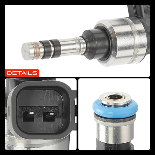 A-Premium Set of 6 Fuel Injectors Compatible with Chevrolet, Cadillac, GMC