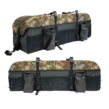 ATV Tek Arch Series Hunting and Fishing Expedition ATV/UTV Rear Rack Cargo Bag, Kings Mountain Shadow Camo, Waterproof ATV Bag with Spacious Compartments, Steel Frame Support.