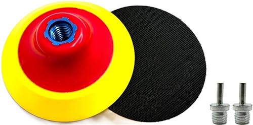 2 Pack 4-1/2" Hook & Loop Backing Pads Foam Backer Pad, 5/8-11 - style: 4-1/2"