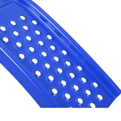 Car Ramp Set of 2, Support 8000lbs Gross Vehicle Weight, Heavy Duty Auto Truck Ramps, Solid Steel Vehicle Ramp Ideal for Oil Change and Car Repair, Ideal for Easy Home Garage Maintenance - color: Blue