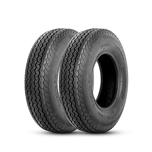 HALBERD 4.80-8 Trailer Tires 6PR, Load Range C, Set of 2, Tubeless
