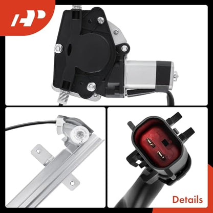 A-Premium Front Driver Side Power Window Regulator with Motor Assembly - size: Front Driver Side