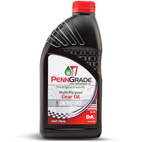 Penn Grade 1, 77296, Classic Multi-Purpose GL-4 Gear Oil SAE 80W-90, 1 Quart (2 Pack)