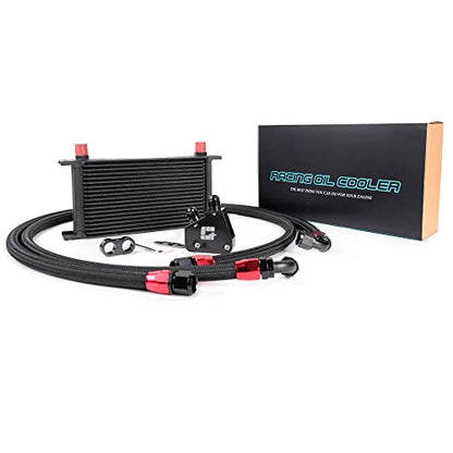 PIT66 Universal AN10 Engine Transmission Oil Cooler Sandwich Plate Kit