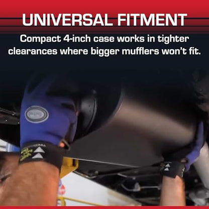 Flowmaster Super 44 Series Chambered Muffler – 3.00" Center In/Offset Out - color: Center In / Offset Out
